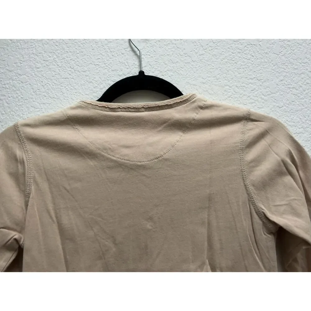 Burberry Kids Knight Logo Long Sleeve T-Shirt Boys Size 8Y Tan Luxury Old Money - Picture 11 of 16
